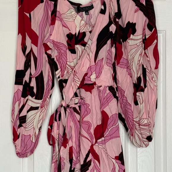 ELOQUII Balloon Sleeve Wrap Dress - Picture 4 of 4